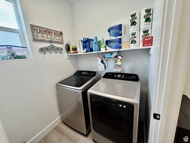 1038 W 980 S Unit 312, American Fork, UT 84003 - laundry area with washing machine and dryer and light wood finished floors