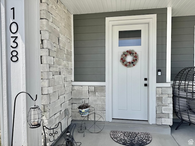 1038 W 980 S Unit 312, American Fork, UT 84003 - entrance to property featuring stone siding and a porch