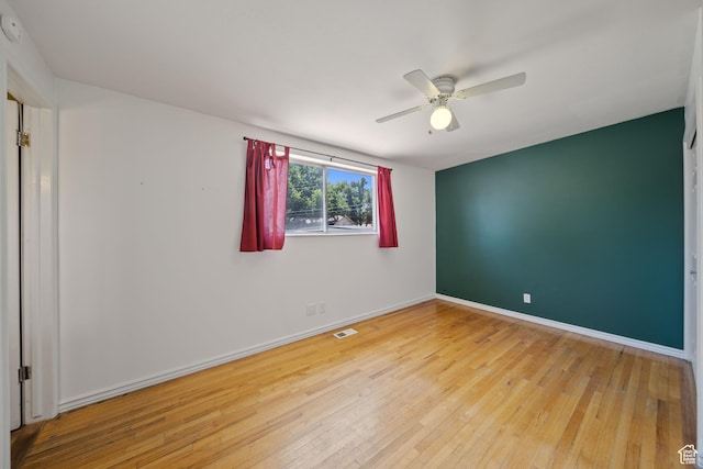 5154 S Lori Way, Salt Lake City, UT 84117 - empty room featuring hardwood / wood-style flooring and a ceiling fan