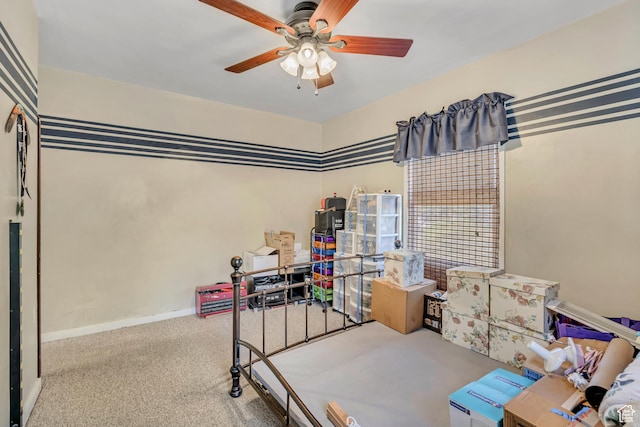 322 E Crawford Ave, Murray, UT 84107 - bedroom with carpet flooring and a ceiling fan
