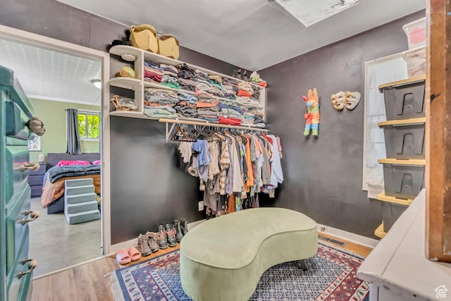 322 E Crawford Ave, Murray, UT 84107 - walk in closet featuring wood finished floors