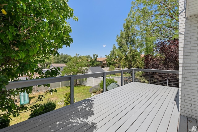 6764 S Enchanted Dr E, Midvale, UT 84047 - view of wooden deck
