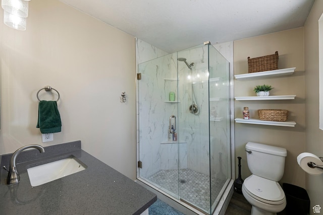 6764 S Enchanted Dr E, Midvale, UT 84047 - full bath featuring a marble finish shower and vanity