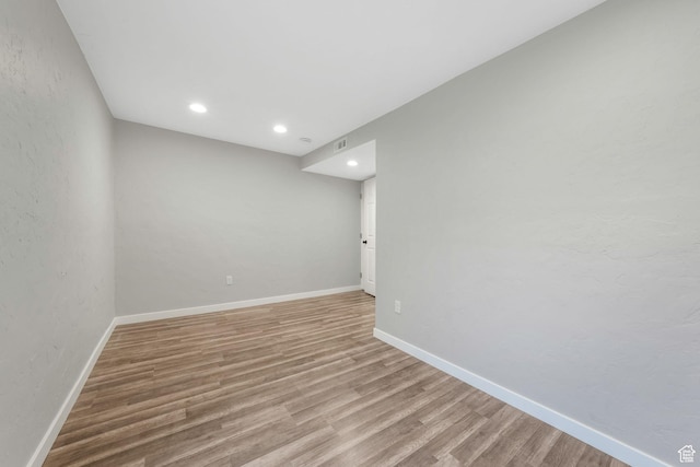 153 E Main St Unit B, Santaquin, UT 84655 - spare room with wood finished floors and recessed lighting