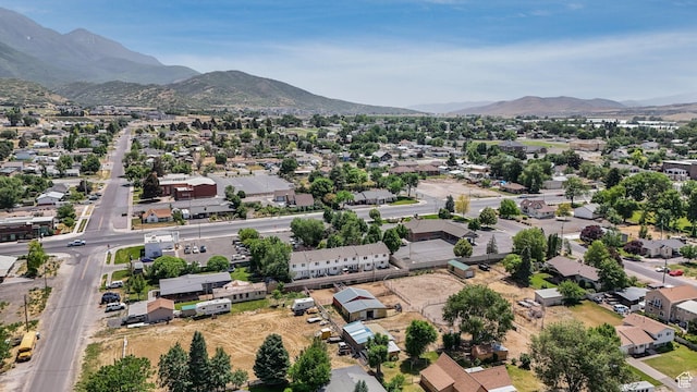 153 E Main St Unit B, Santaquin, UT 84655 - aerial view of residential area featuring a mountain backdrop