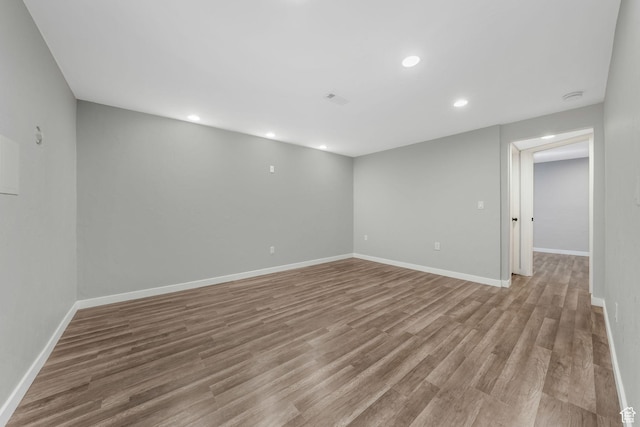 153 E Main St Unit B, Santaquin, UT 84655 - spare room with light wood-style flooring and recessed lighting