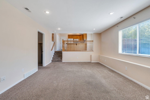 2086 N 1100 E, Lehi, UT 84043 - spare room featuring carpet floors, recessed lighting, and stairs