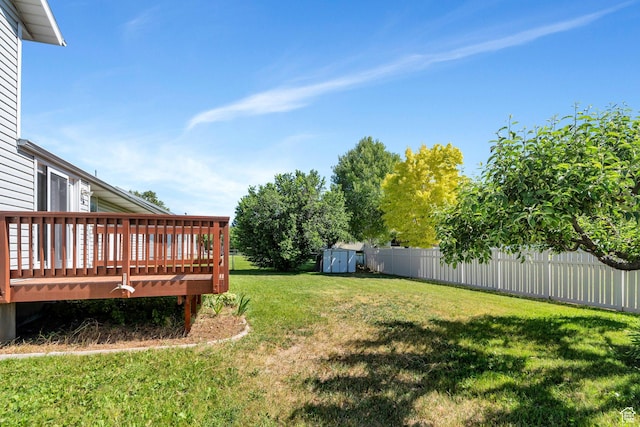2086 N 1100 E, Lehi, UT 84043 - fenced backyard featuring a deck and a shed