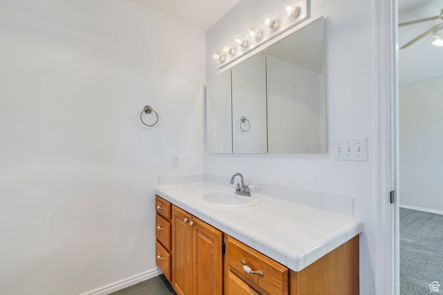 2086 N 1100 E, Lehi, UT 84043 - bathroom featuring vanity and ceiling fan