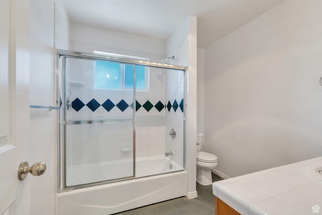 2086 N 1100 E, Lehi, UT 84043 - full bath with tile patterned flooring, vanity, and shower / bath combination with glass door