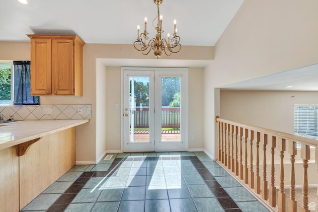 2086 N 1100 E, Lehi, UT 84043 - doorway featuring a chandelier and baseboards