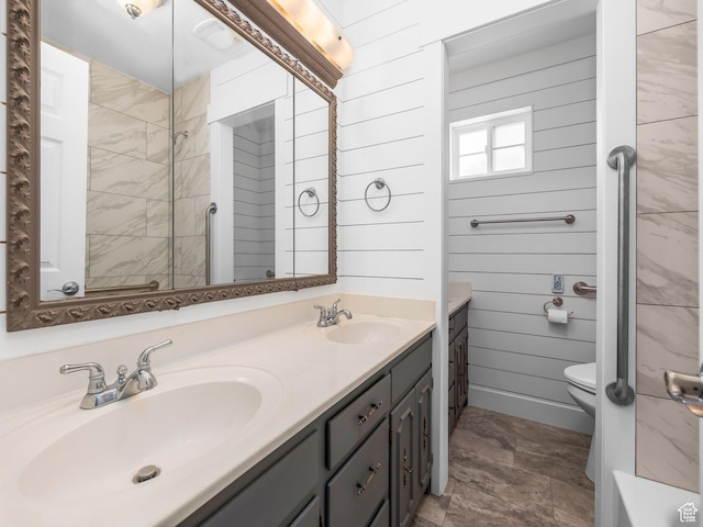 550 S 700 W, Payson, UT 84651 - full bathroom with double vanity and wooden walls