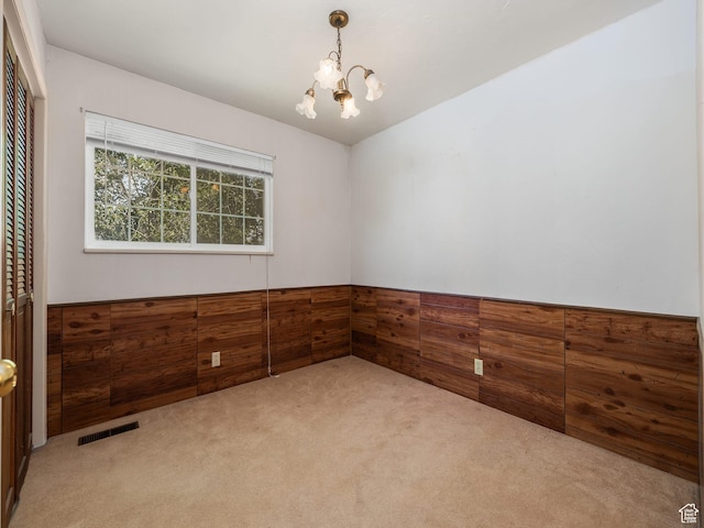 550 S 700 W, Payson, UT 84651 - empty room with a chandelier and carpet floors