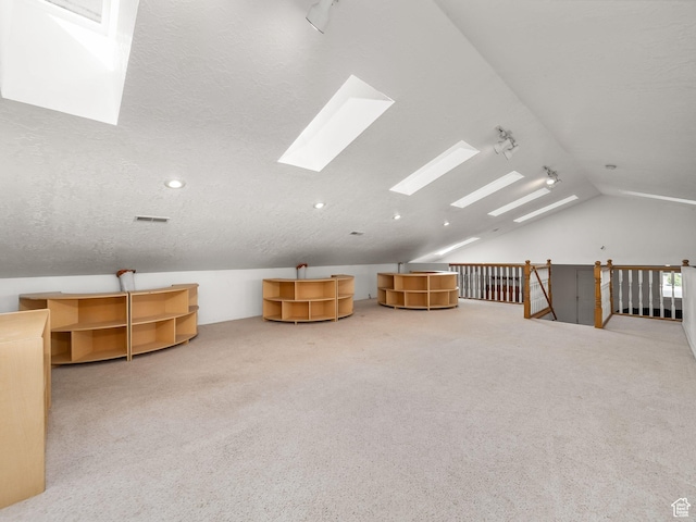 550 S 700 W, Payson, UT 84651 - additional living space featuring a skylight, lofted ceiling, and carpet