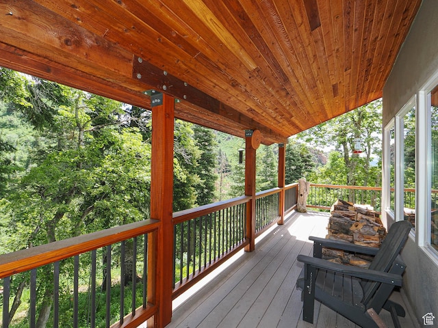 2137 N Pinecrest Canyon Rd Unit 35, Emigration Canyon, UT 84108 - view of deck