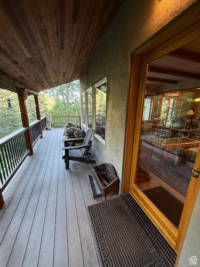 2137 N Pinecrest Canyon Rd Unit 35, Emigration Canyon, UT 84108 - view of wooden terrace