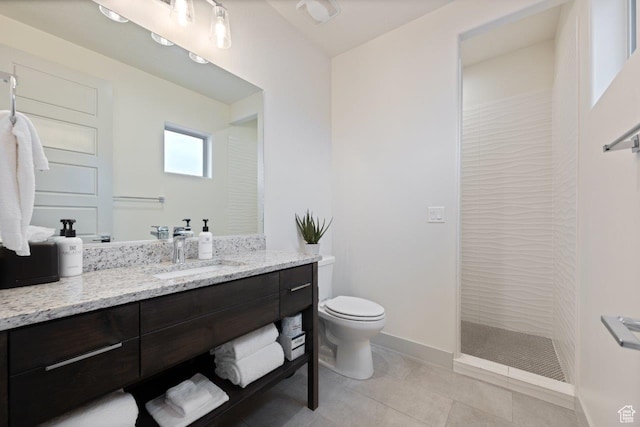 3780 W Arcadia Dr Unit 25, Santa Clara, UT 84765 - bathroom with vanity, a walk in shower, and tile patterned flooring