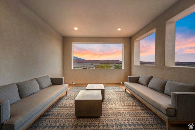 3780 W Arcadia Dr Unit 25, Santa Clara, UT 84765 - living room featuring recessed lighting and wood finished floors