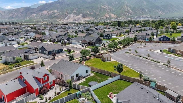 893 N 300 W, Santaquin, UT 84655 - aerial perspective of suburban area with a mountainous background