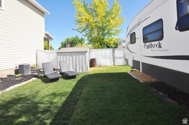 2857 W 2250 N, Clinton, UT 84015 - view of yard featuring a storage shed and a gate