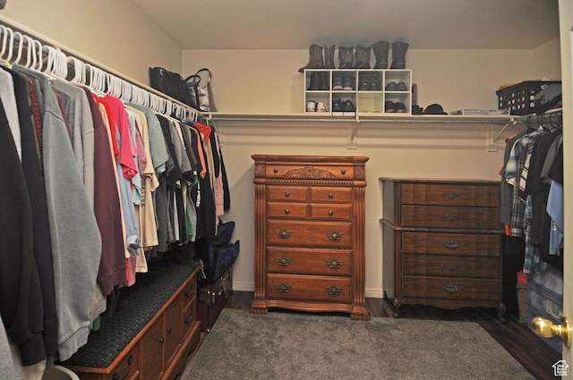 2857 W 2250 N, Clinton, UT 84015 - walk in closet featuring wood finished floors