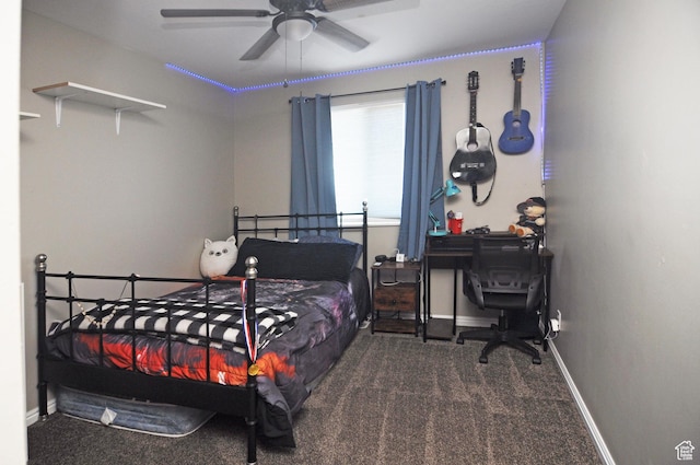 2857 W 2250 N, Clinton, UT 84015 - bedroom featuring carpet floors and a ceiling fan