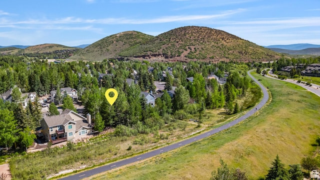 2442 Lily Langtry Ct, Park City, UT 84060 - aerial view of residential area featuring mountains