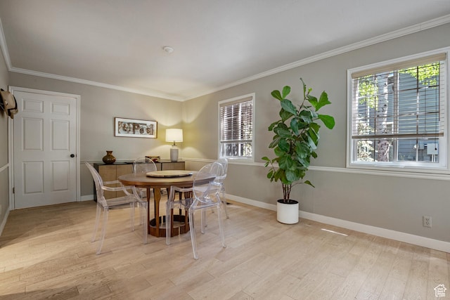 2442 Lily Langtry Ct, Park City, UT 84060 - dining room featuring light wood-style floors and crown molding
