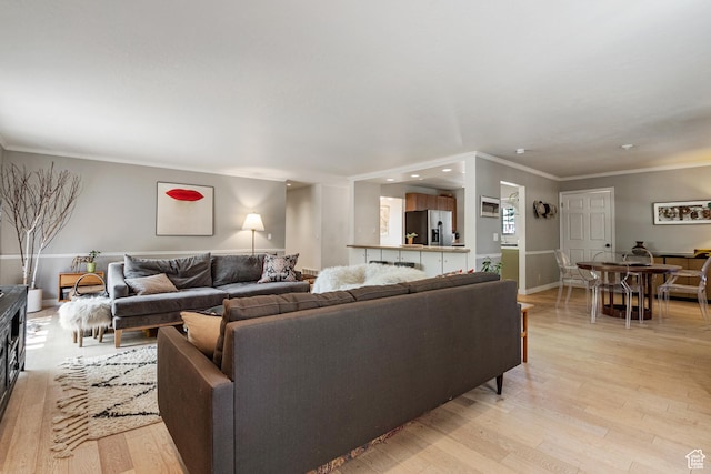 2442 Lily Langtry Ct, Park City, UT 84060 - living area featuring light wood finished floors, crown molding, and recessed lighting