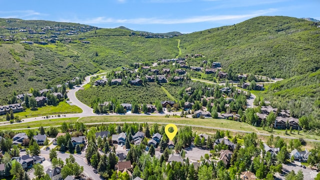 2442 Lily Langtry Ct, Park City, UT 84060 - aerial view of property's location with nearby suburban area and mountains