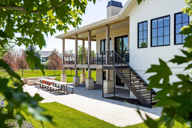 905 S Coldwater Way, Midway, UT 84049 - view of patio / terrace with stairway