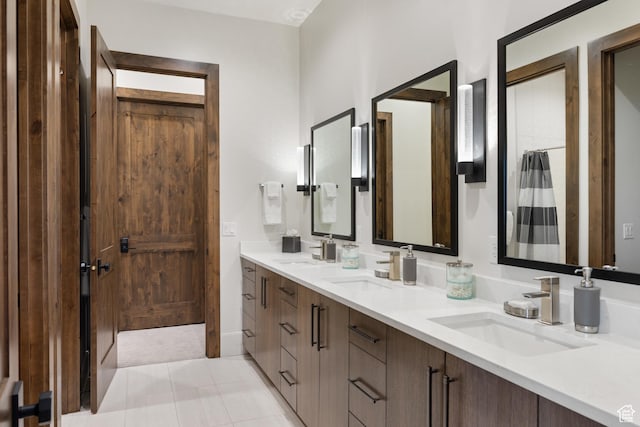 13202 N Alexis Dr, Heber City, UT 84036 - full bath featuring double vanity and tile patterned flooring