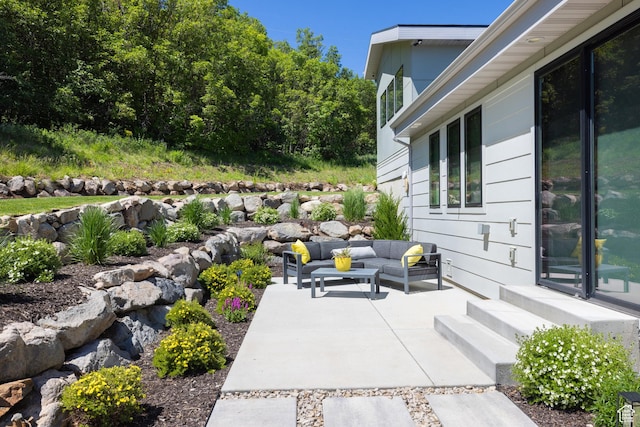13202 N Alexis Dr, Heber City, UT 84036 - view of patio / terrace with an outdoor hangout area