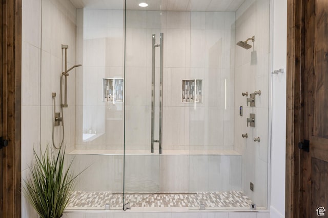 13202 N Alexis Dr, Heber City, UT 84036 - bathroom with a shower stall and recessed lighting