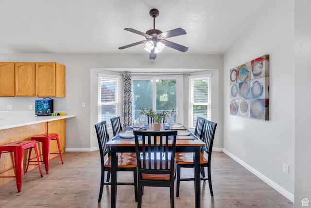 1666 N 160 W, Layton, UT 84041 - dining space featuring light wood-style floors, a ceiling fan, and a textured ceiling