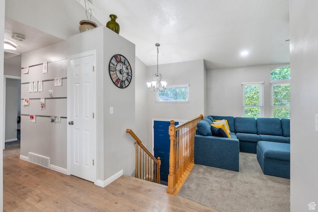 1666 N 160 W, Layton, UT 84041 - living area featuring wood finished floors and a chandelier