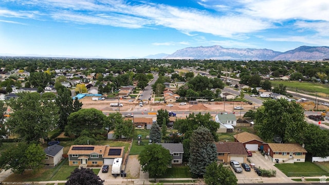 604 W 1750 N, Clinton, UT 84015 - aerial view of property's location featuring mountains and nearby suburban area