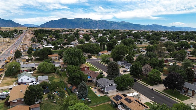 604 W 1750 N, Clinton, UT 84015 - aerial perspective of suburban area featuring mountains