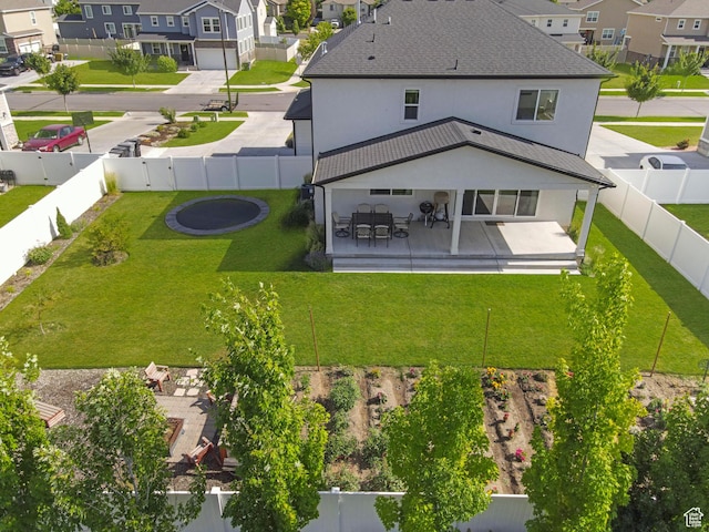 998 W 850 S, Springville, UT 84663 - back of property with a residential view, stucco siding, and a fenced backyard