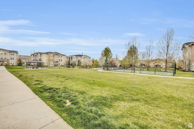 1043 S 500 E Unit G304, Heber City, UT 84032 - view of property's community featuring a gazebo, a residential view, and a tennis court