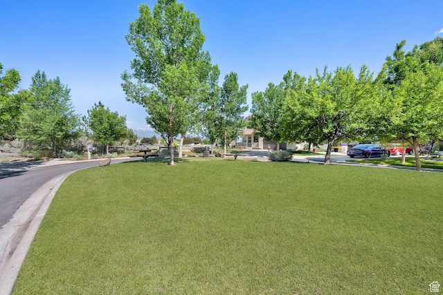 3482 E Kennekuk Cir, Eagle Mountain, UT 84005 - view of community featuring a lawn
