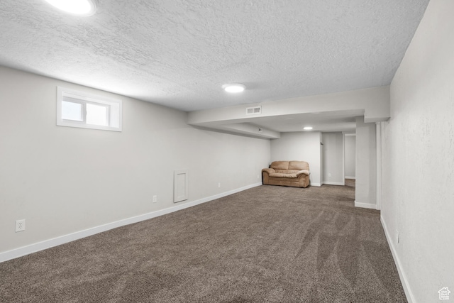 2234 W 300 N, West Point, UT 84015 - basement featuring carpet flooring and a textured ceiling