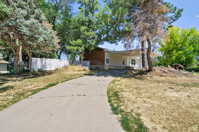 2234 W 300 N, West Point, UT 84015 - view of front of property featuring concrete driveway and a carport