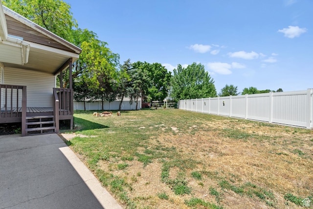 2234 W 300 N, West Point, UT 84015 - fenced backyard with a wooden deck