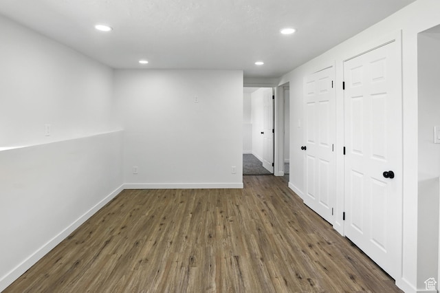 1202 Tamarack Rd, Taylorsville, UT 84123 - spare room with dark wood-type flooring and recessed lighting