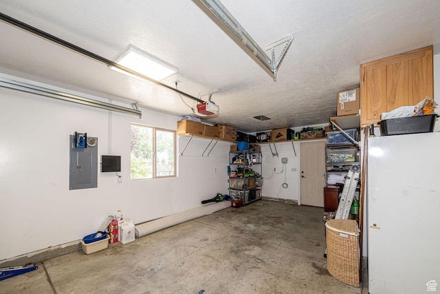 3520 W 2600 N, Plain City, UT 84404 - garage featuring electric panel and a garage door opener