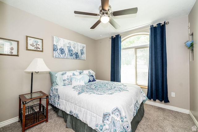 3520 W 2600 N, Plain City, UT 84404 - bedroom with carpet and a ceiling fan