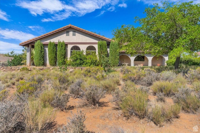 265 N Silver Medaows Rd, Leeds, UT 84746 - view of front of home featuring stucco siding