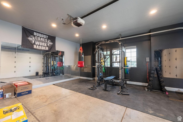 2979 E 3610th Cir S, St George, UT 84790 - garage with a garage door opener and recessed lighting