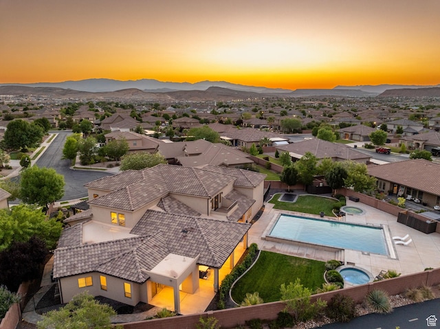 2979 E 3610th Cir S, St George, UT 84790 - aerial view of residential area featuring a mountainous background